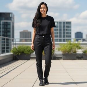 Vintage Laurel Floral Embossed Jeans